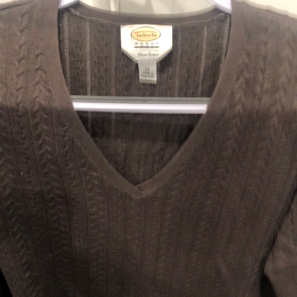 Cable knit sweater